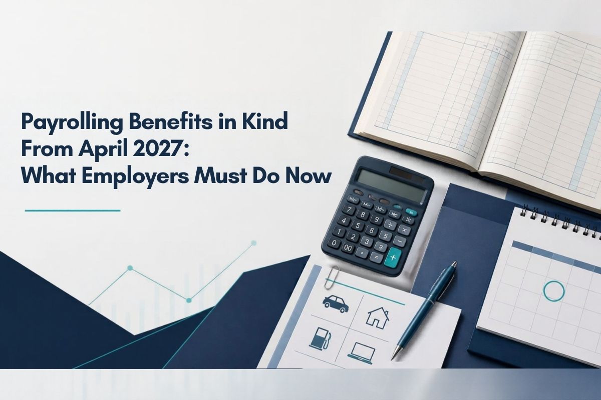 Payrolling benefits in kind from April 2027